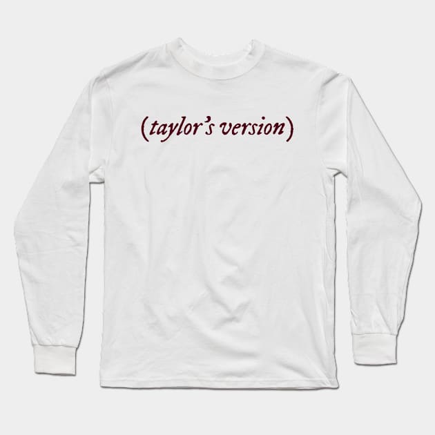 Taylors version Long Sleeve T-Shirt by cozystore